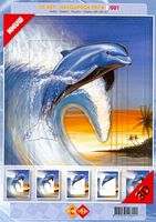 3D Schilderij Dolfijn 1 art.no 3/001 - Klik op de afbeelding om het venster te sluiten